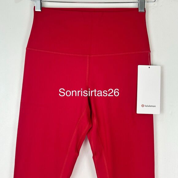 NWT Lululemon  Align HR Pant 25” Legging Size 4 Dark Red - Picture 2 of 13